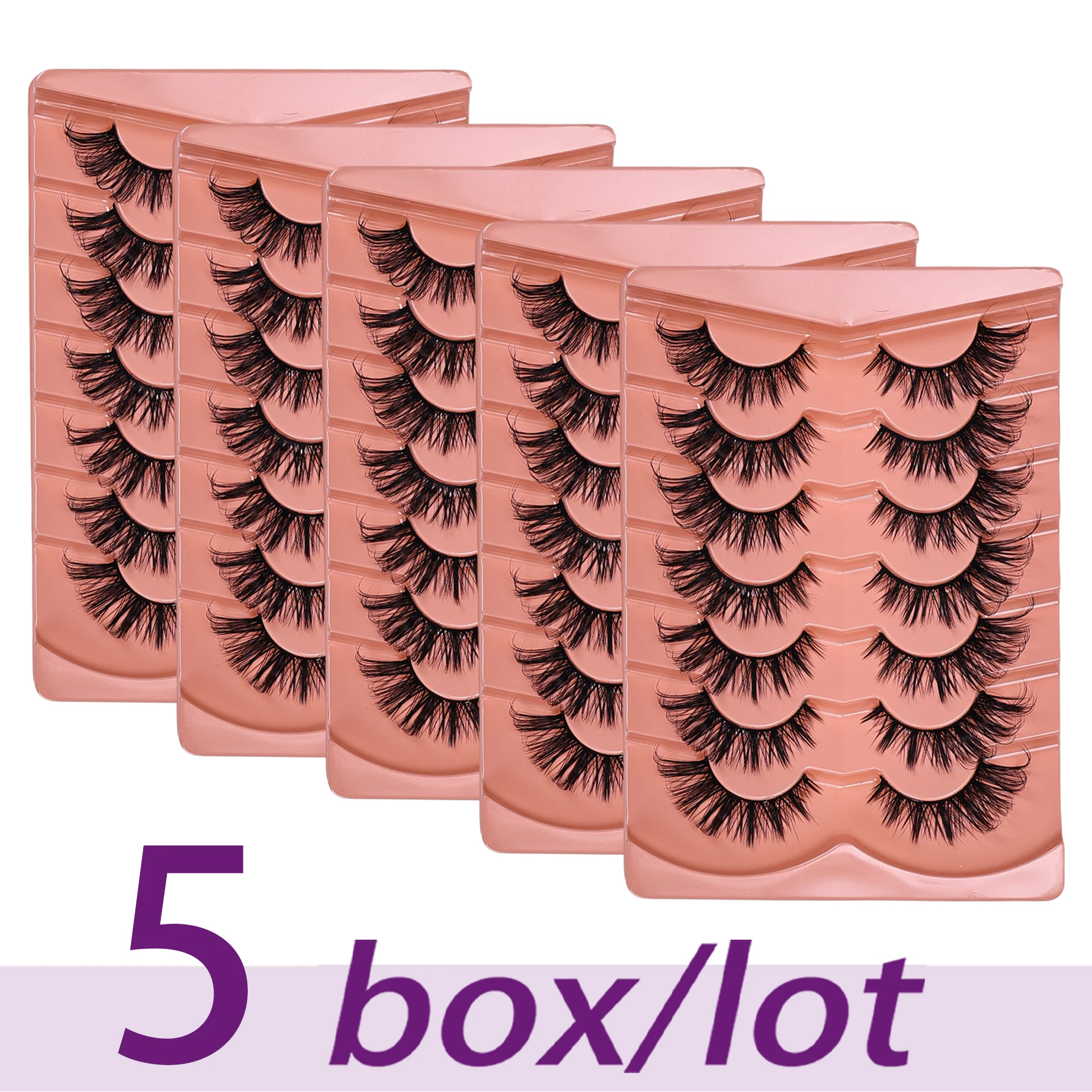 Eyelash Extension Cat Eye Wispy - 21Pairs/35Pairs Cat Eye False Eyelashes 5d
