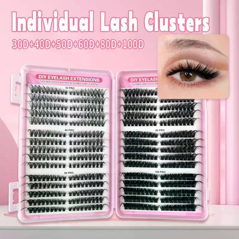 Eyelash Extension Volume Lashes - 570Pcs Individual Lash Clusters Book 30D-60D