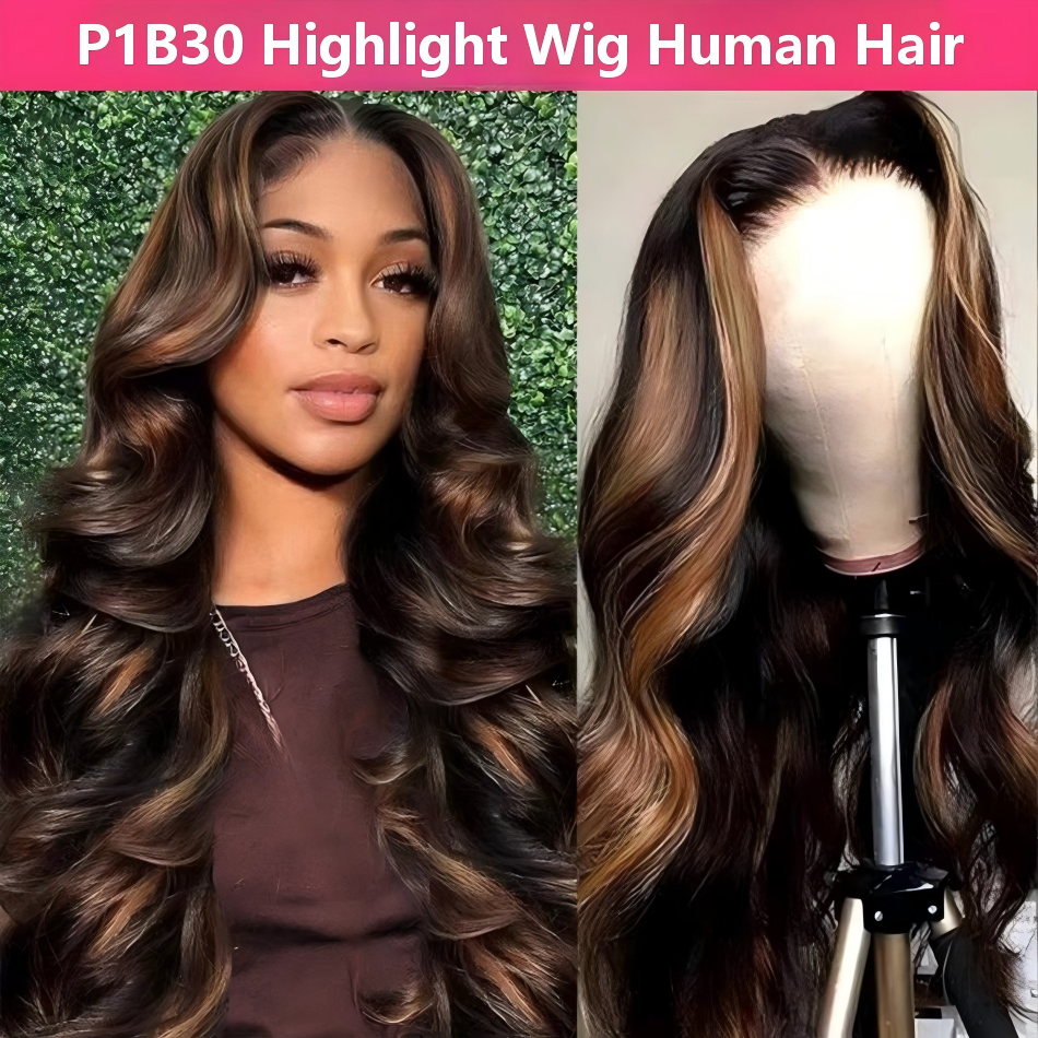 Eyelash Extension Natural Look - P1B30 Highlight Ombre Body Wave Human