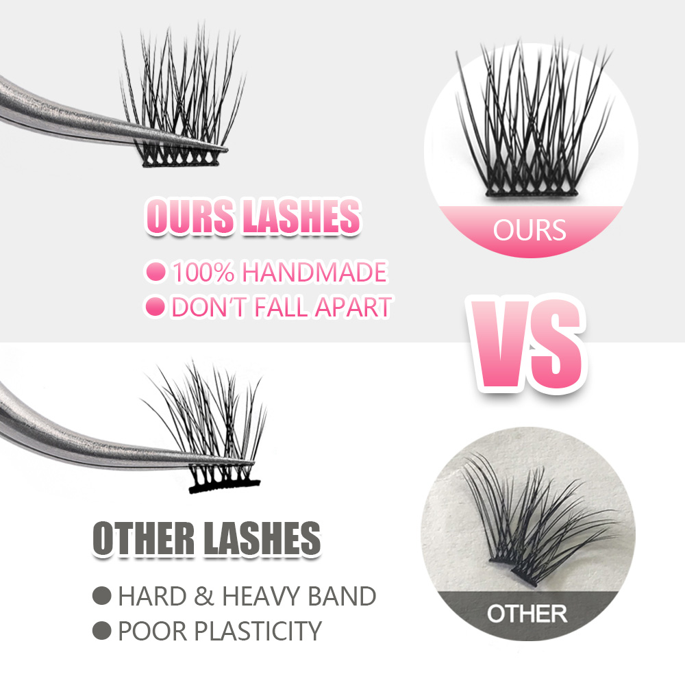 YUANZHIJIE 36PCS Cluster Cat E - Eyelash Extension Cat Eye Wispy ulasan dan harga
