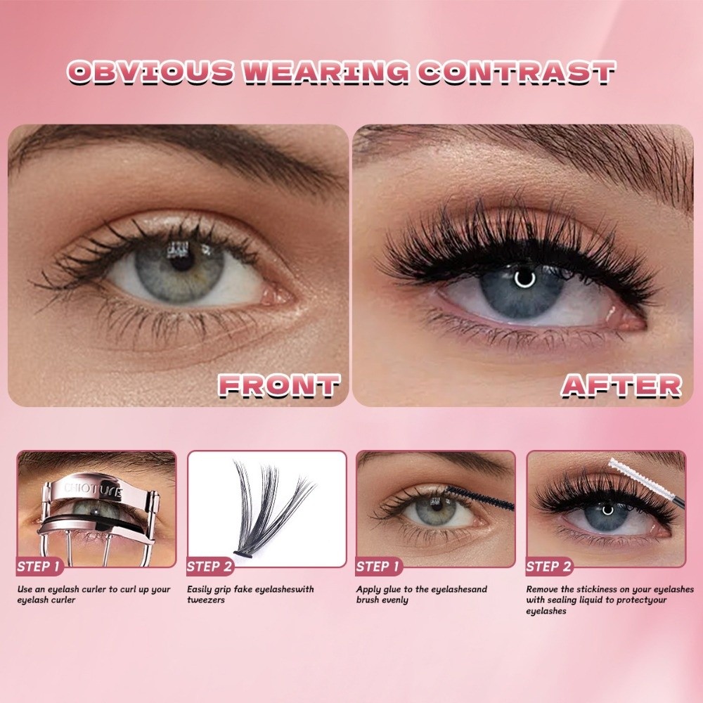 8-16mm Length False Eyelashes  - Eyelash Extension Natural Look ulasan dan harga