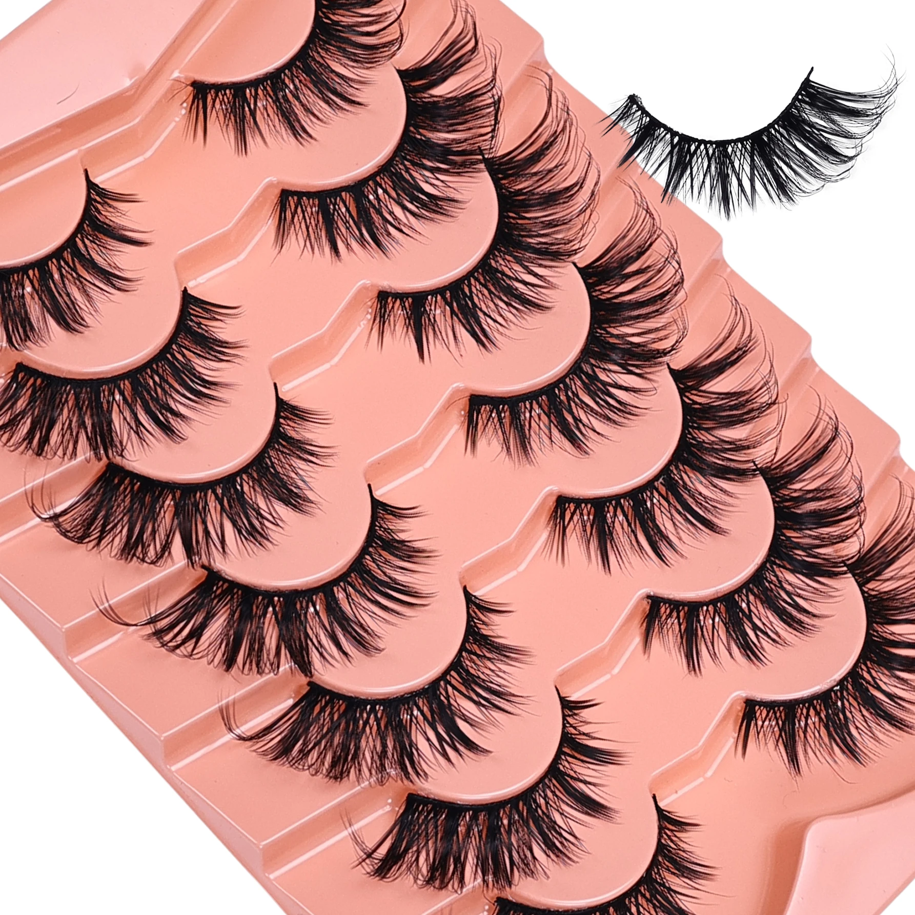 21Pairs/35Pairs Cat Eye False  - Eyelash Extension Cat Eye Wispy ulasan dan harga