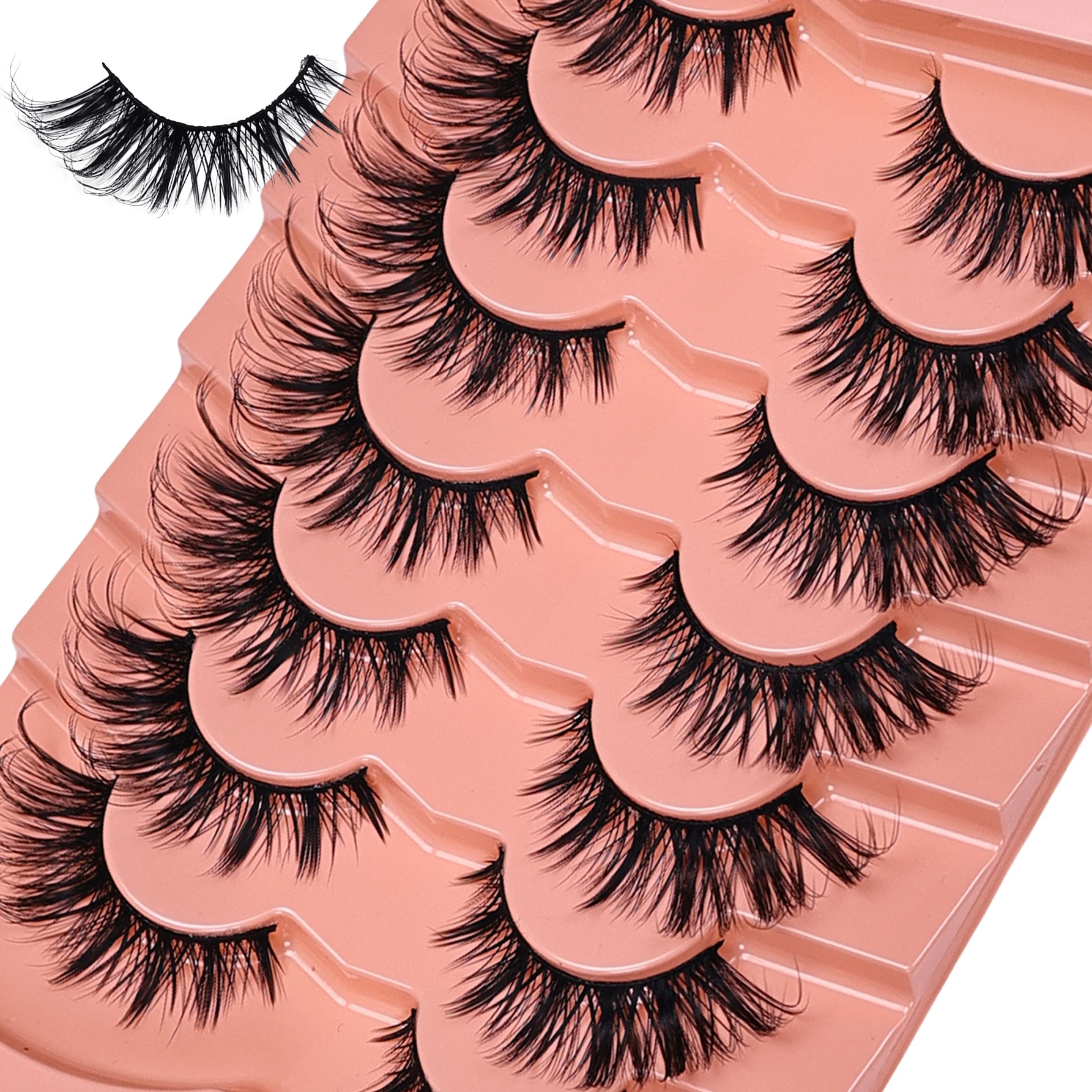 21Pairs/35Pairs Cat Eye False  - Eyelash Extension Cat Eye Wispy ulasan dan harga