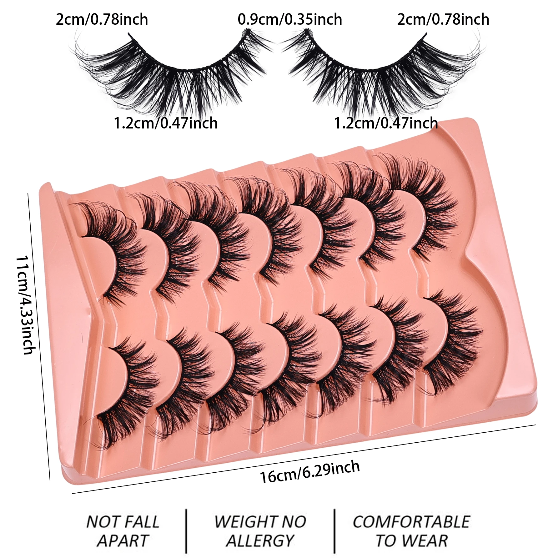 21Pairs/35Pairs Cat Eye False  - Eyelash Extension Cat Eye Wispy ulasan dan harga