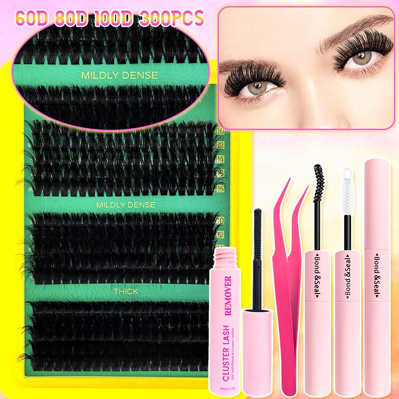 1 Set 3D Faux Mink Cluster Las - Eyelash Extension Volume Lashes ulasan dan harga