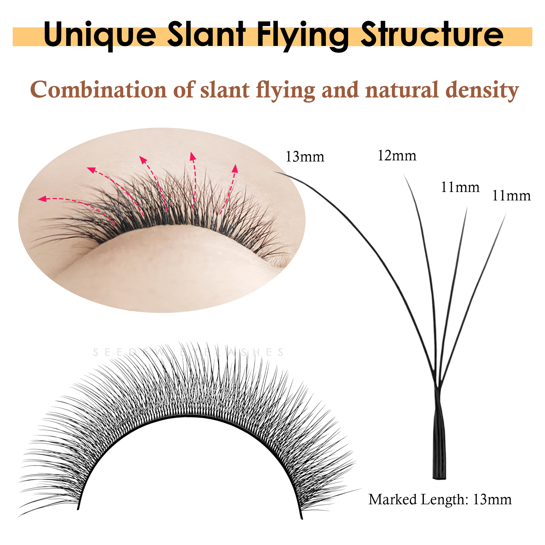 SEEDEW Fox 3D 4D Eyelash Exten - Eyelash Extension Cat Eye Wispy ulasan dan harga