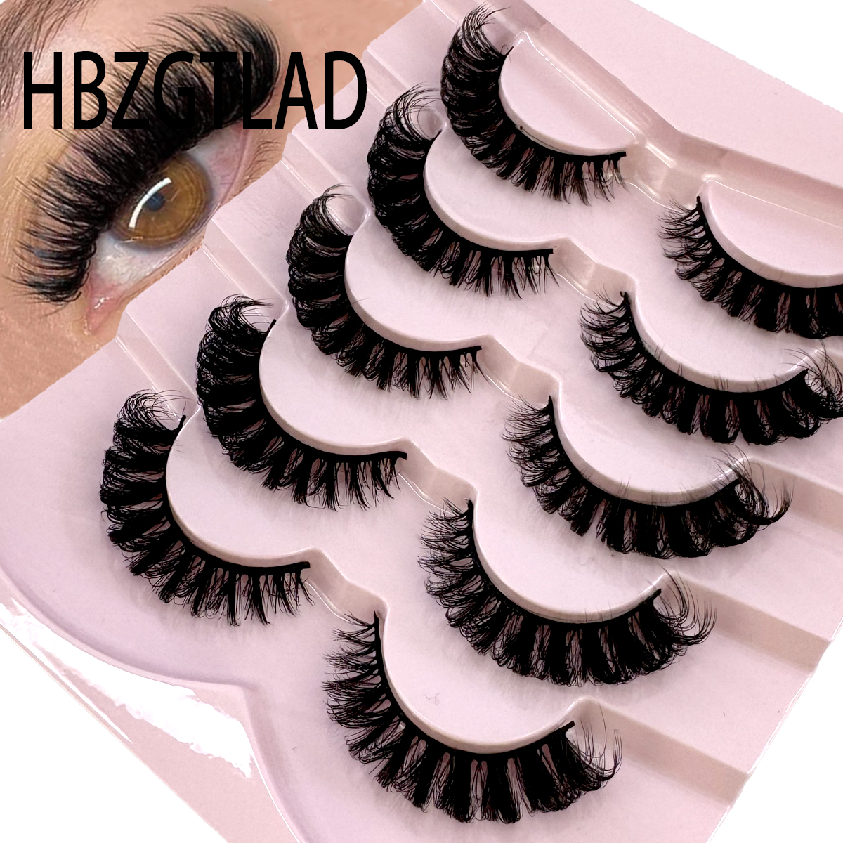 HBZGTLAD 3D natural cat eye fl - Eyelash Extension Cat Eye Wispy ulasan dan harga