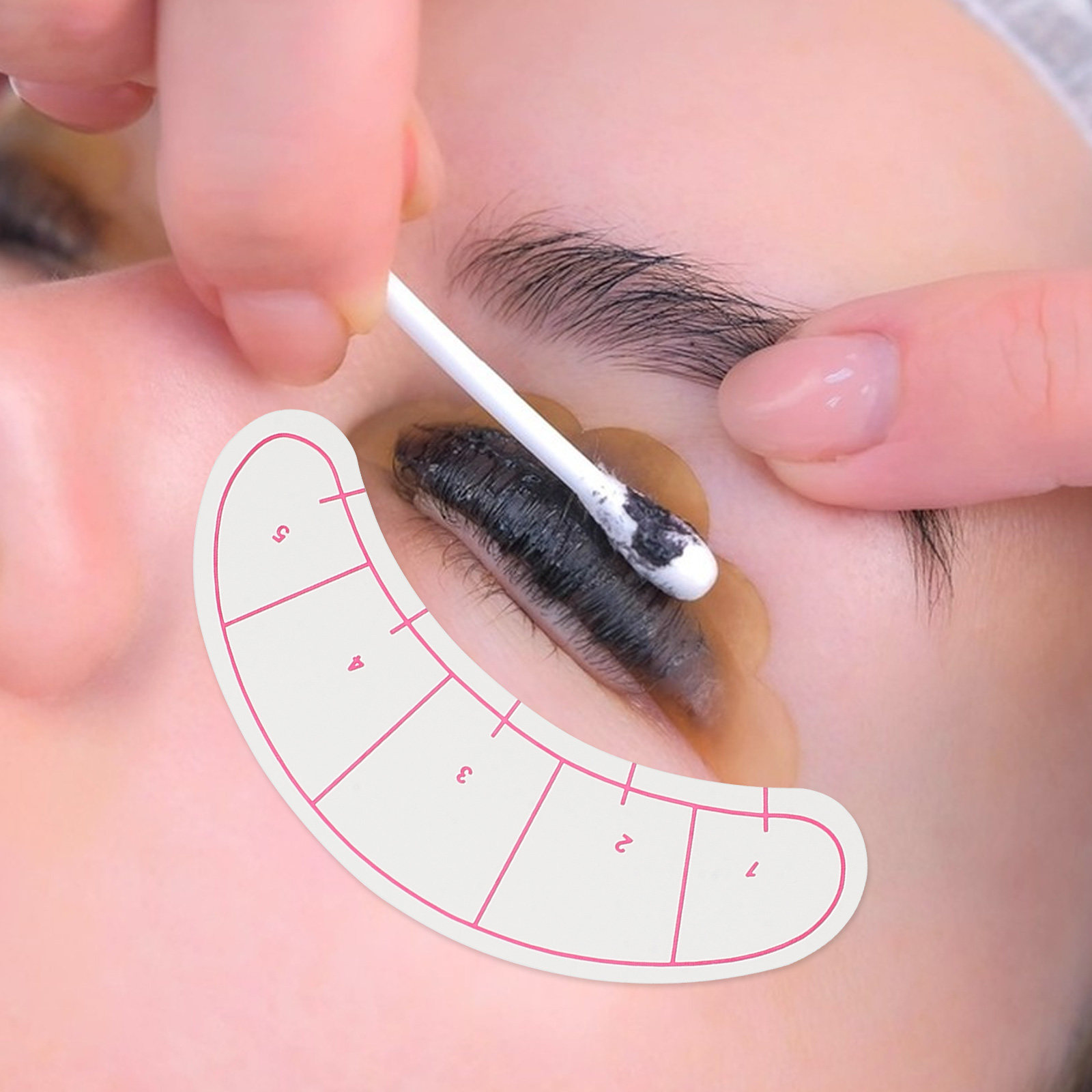 10 Sheets Eyelash Extension Is - Lash Mapping Sticker ulasan dan harga