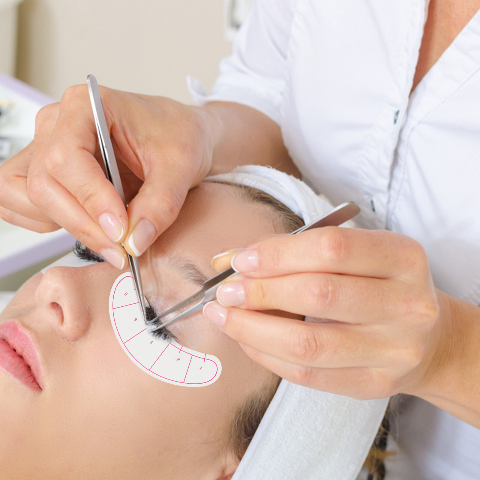 10 Sheets Eyelash Extension Is - Lash Mapping Sticker ulasan dan harga