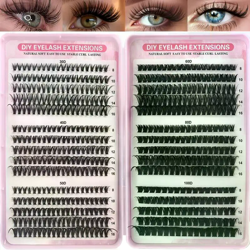 570Pcs Individual Lash Cluster - Eyelash Extension Volume Lashes ulasan dan harga