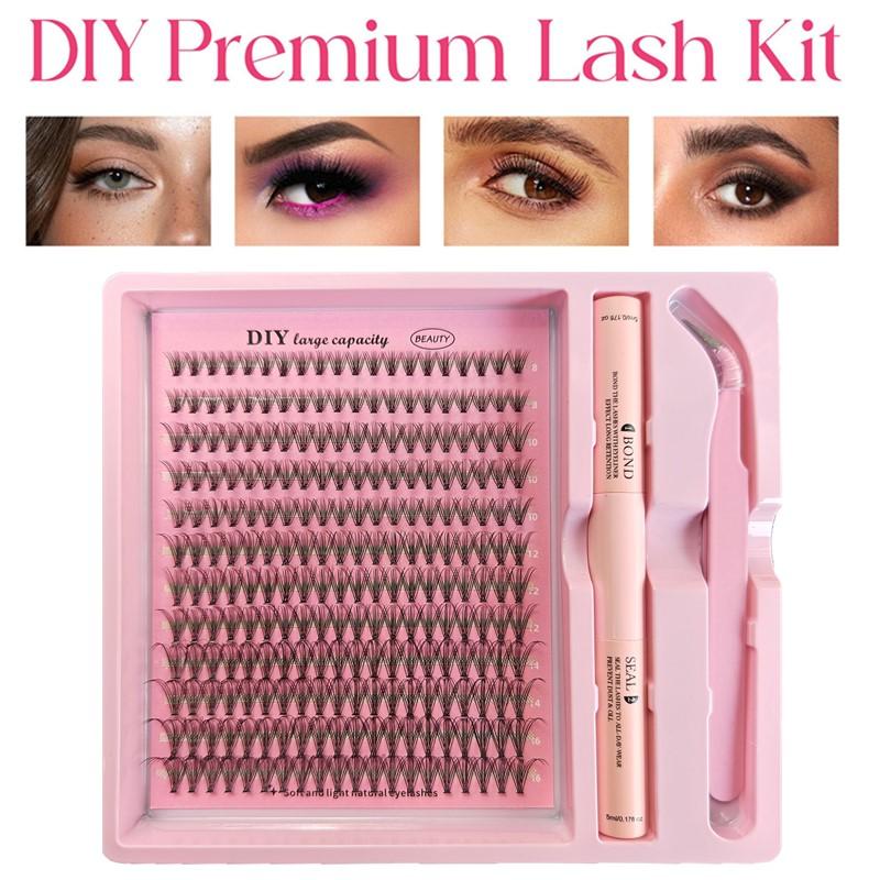 Mink Eyelash Clusters Kit for  - Eyelash Extension Volume Lashes ulasan dan harga