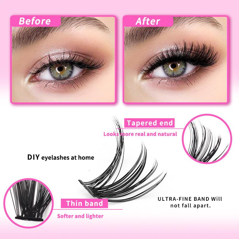 Mink Eyelash Clusters Kit for  - Eyelash Extension Volume Lashes ulasan dan harga