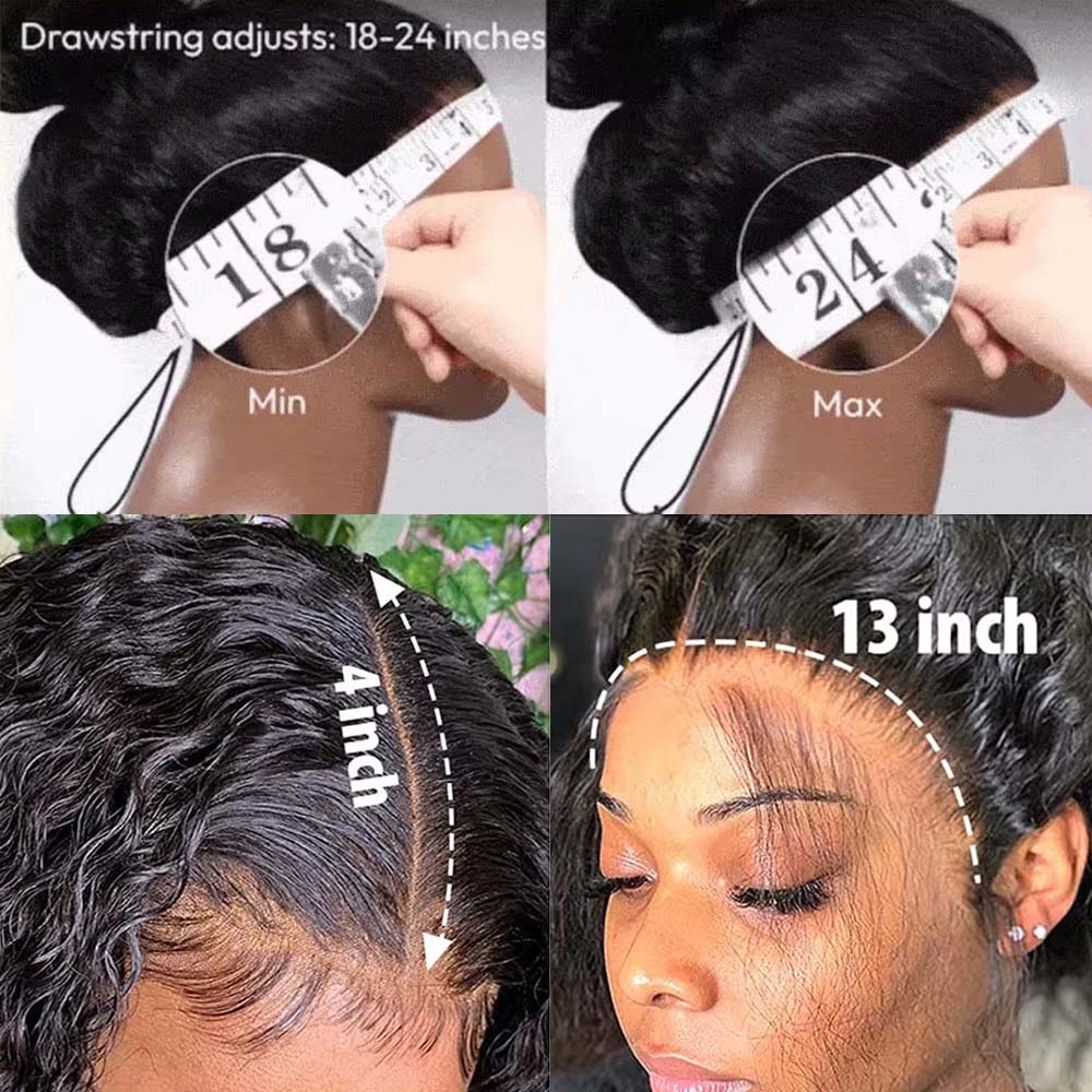 Geeta Yaki Drawstring Wig 13x4 - Eyelash Extension Natural Look ulasan dan harga