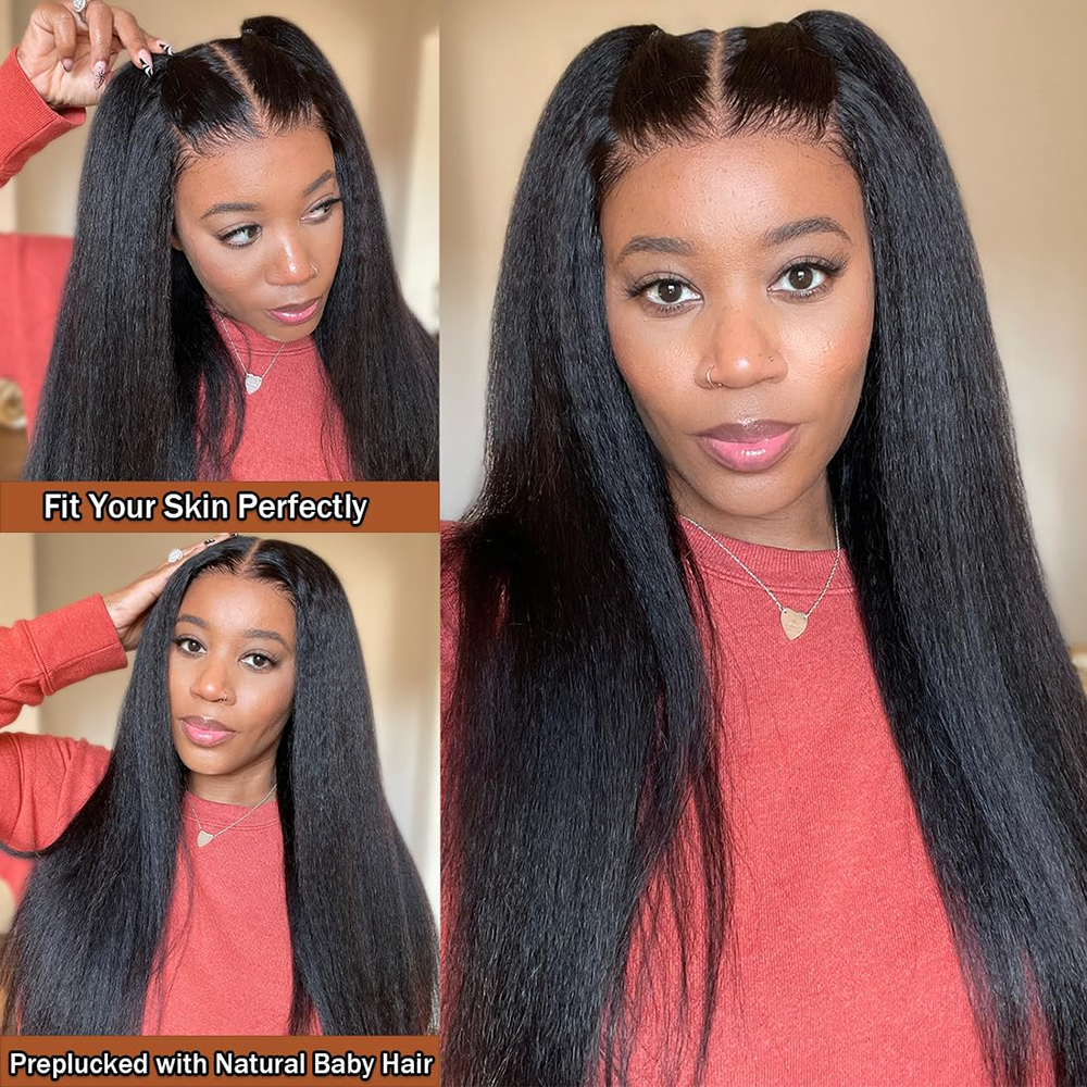Geeta Yaki Drawstring Wig 13x4 - Eyelash Extension Natural Look ulasan dan harga