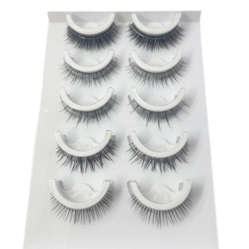 Pre Glued Self Adhesive Eyelas - Eyelash Extension Cat Eye Wispy ulasan dan harga