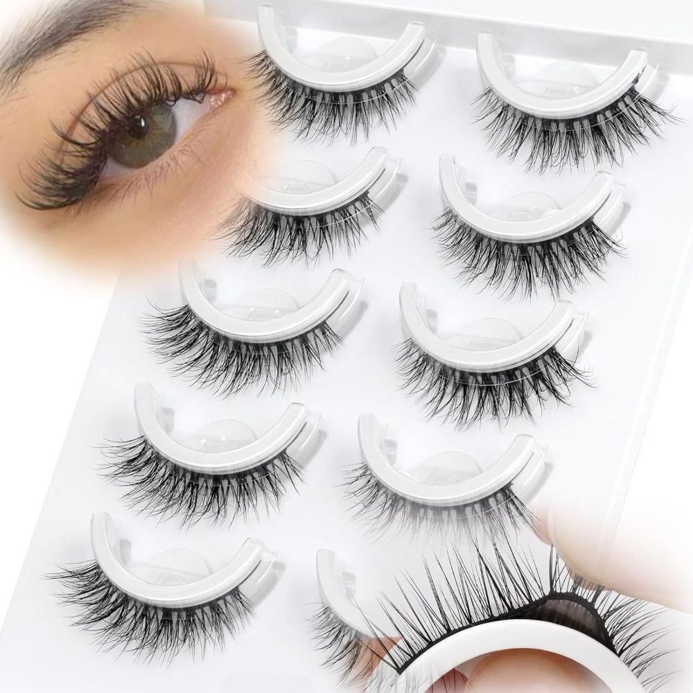 Pre Glued Self Adhesive Eyelas - Eyelash Extension Cat Eye Wispy ulasan dan harga