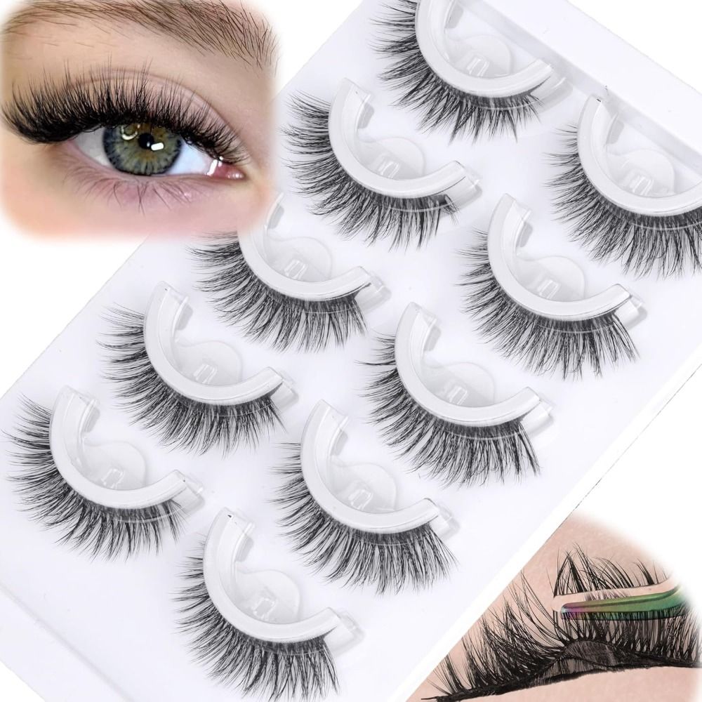 Pre Glued Self Adhesive Eyelas - Eyelash Extension Cat Eye Wispy ulasan dan harga