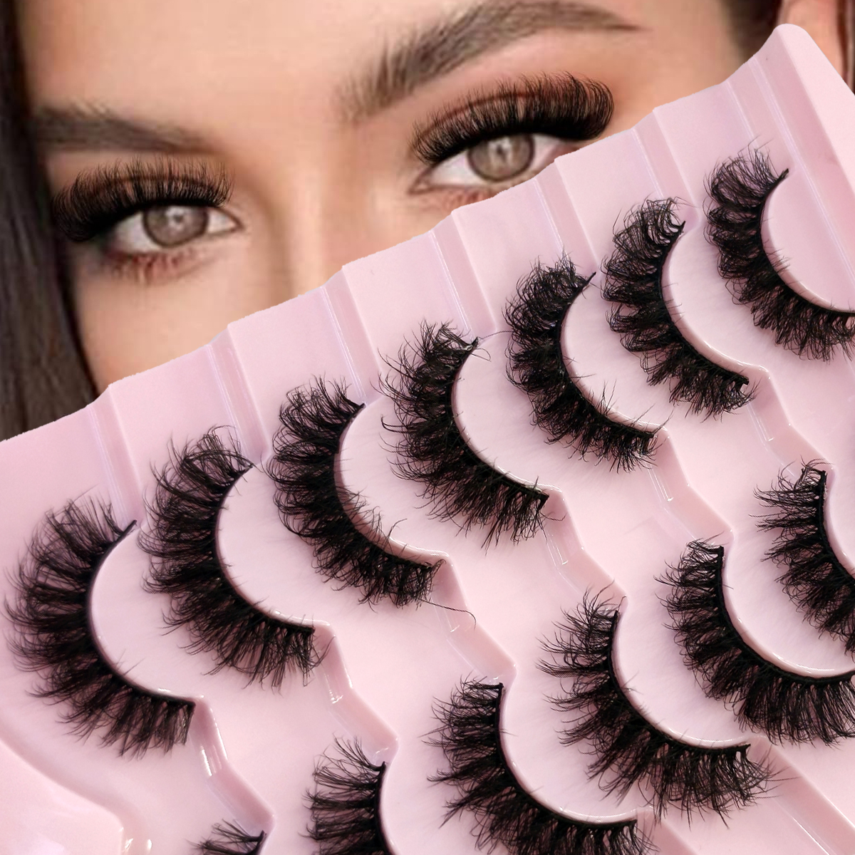 Cat Eye Eyelashes 3D Natural F - Eyelash Extension Cat Eye Wispy ulasan dan harga