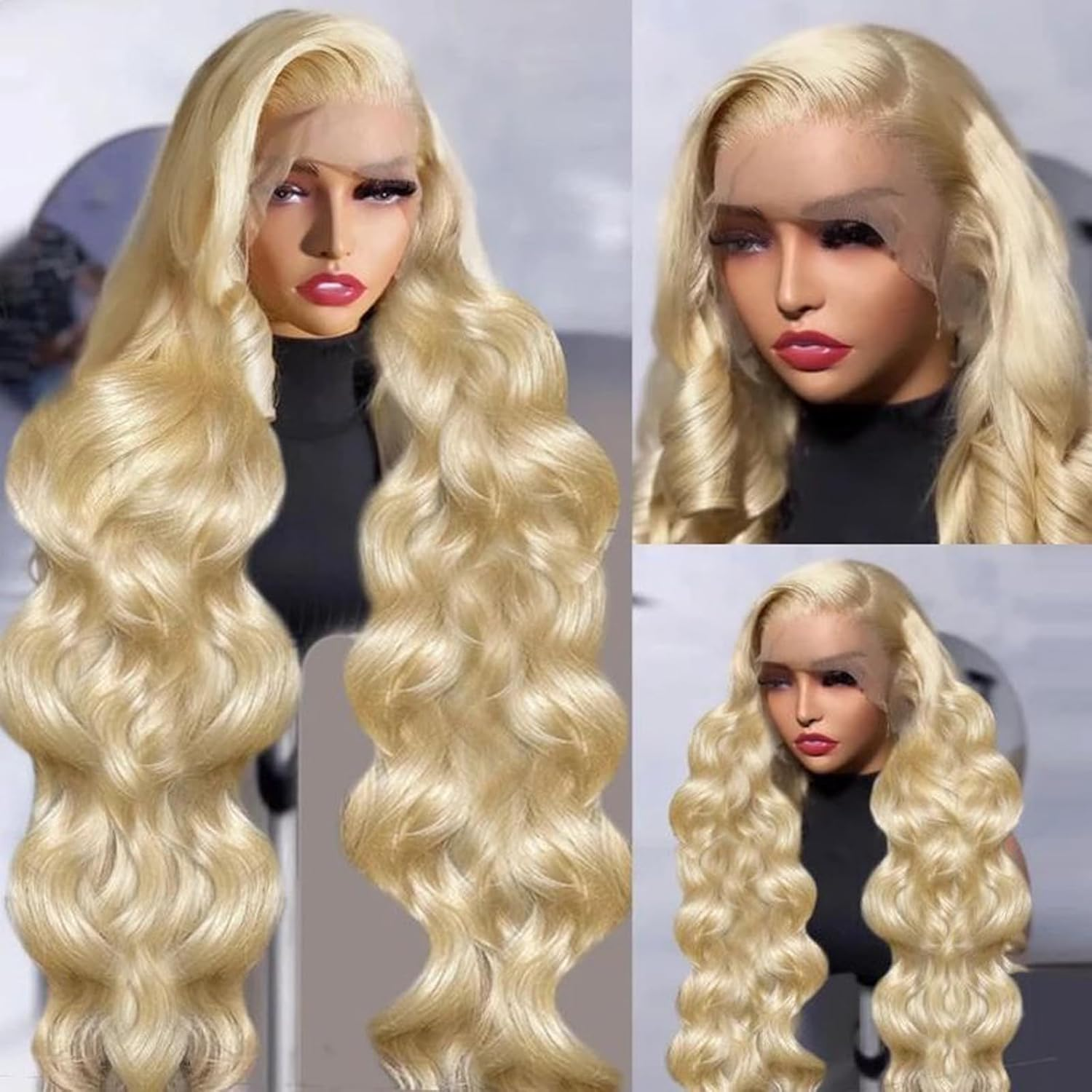 613 Honey Blonde 13x6 Lace Fro - Eyelash Extension Natural Look ulasan dan harga