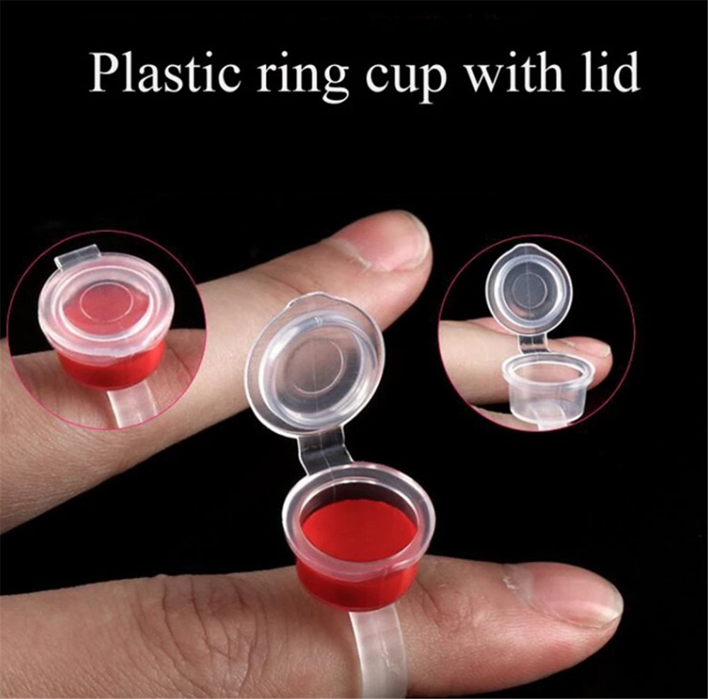 Transparent Tattoo Ink Rings C - Eyelash Extension Permanent ulasan dan harga
