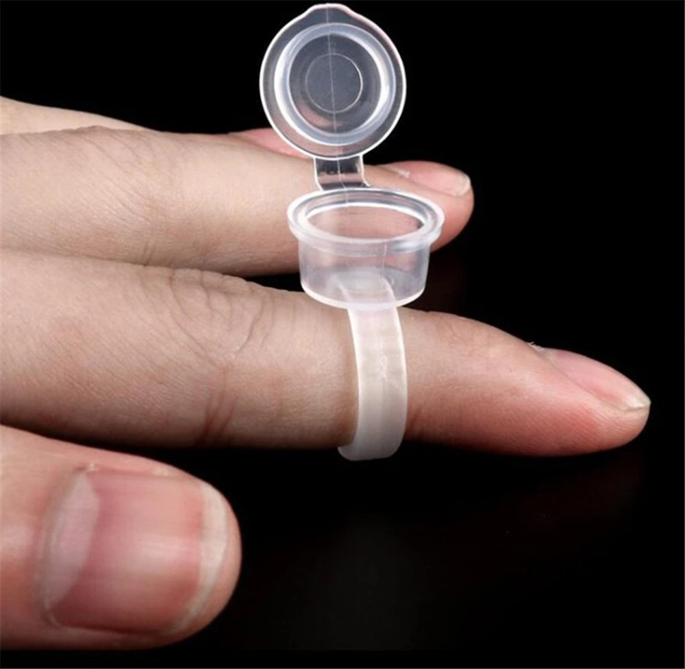 Transparent Tattoo Ink Rings C - Eyelash Extension Permanent ulasan dan harga