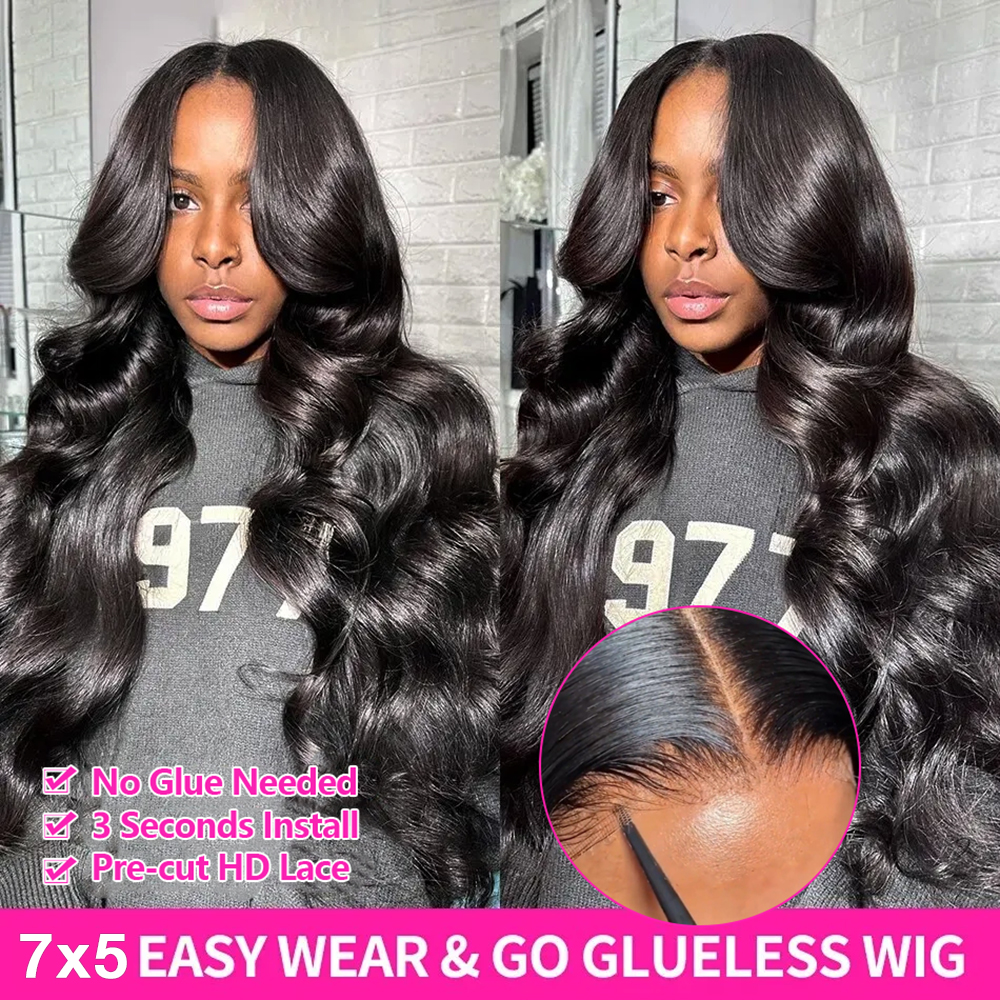 Wear Go Glueless Body Wave Lac - Eyelash Extension Natural Look ulasan dan harga
