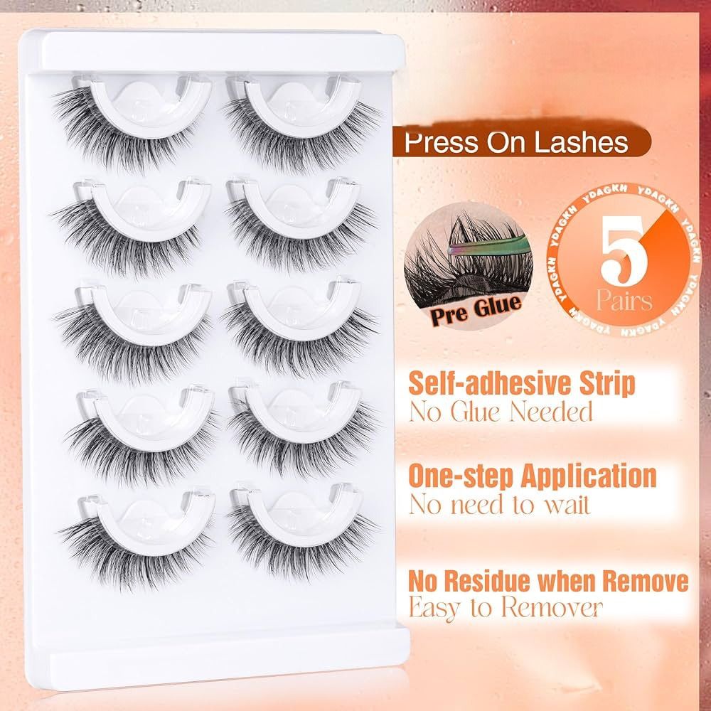 Pre Glued Self Adhesive Eyelas - Eyelash Extension Cat Eye Wispy ulasan dan harga