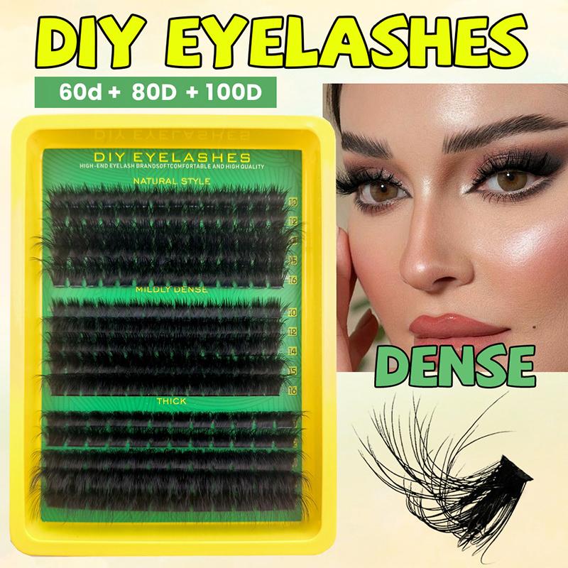 1 Set 3D Faux Mink Cluster Las - Eyelash Extension Volume Lashes ulasan dan harga