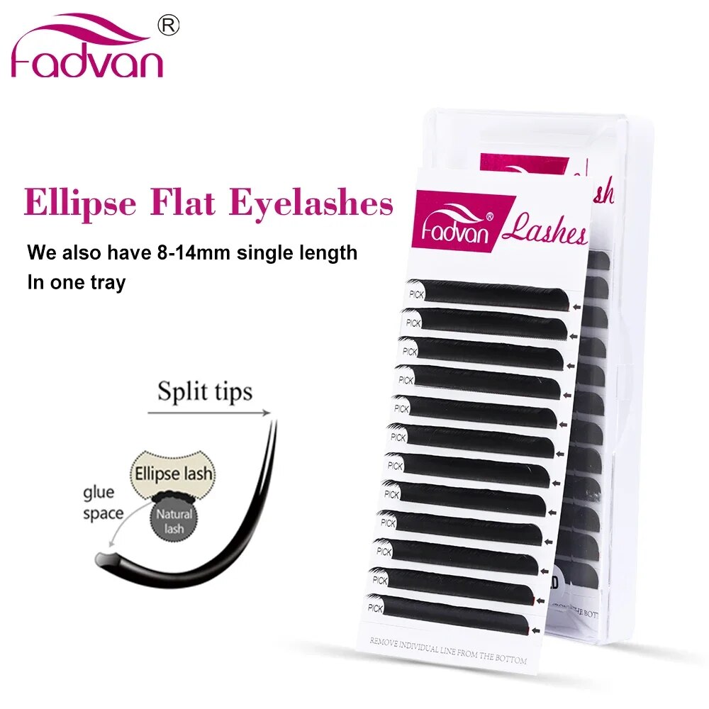 FADVAN Ellipse Flat C/D Curved - Eyelash Extension Permanent ulasan dan harga