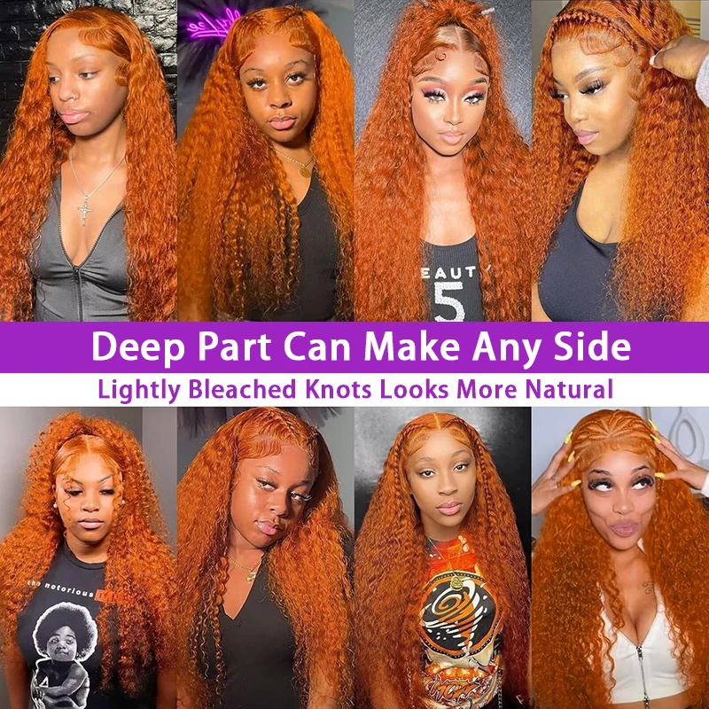 13x6 Ginger Orange Deep Wave L - Eyelash Extension Natural Look ulasan dan harga