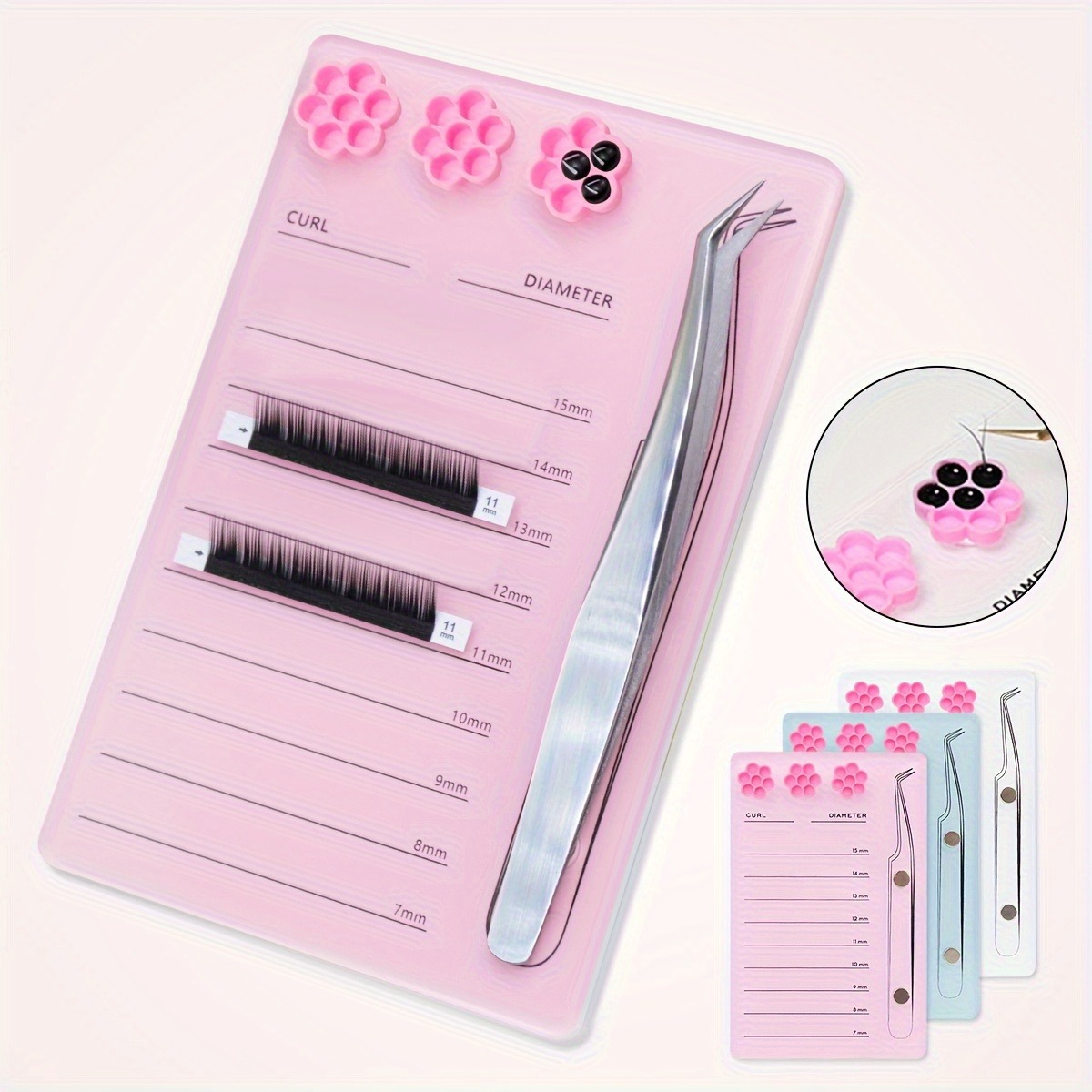 Eyelash Extension Scale Holder - Lash Mapping Sticker ulasan dan harga