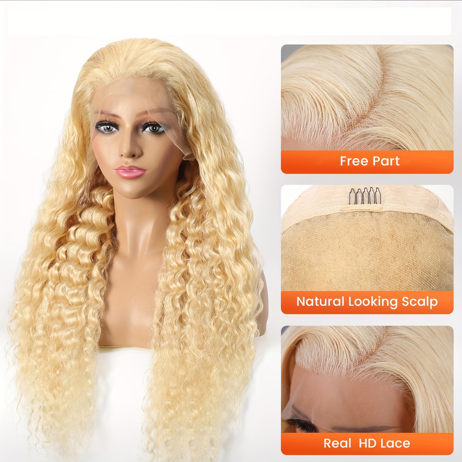 613 HD Lace Frontal Wig 13x4 1 - Eyelash Extension Natural Look ulasan dan harga