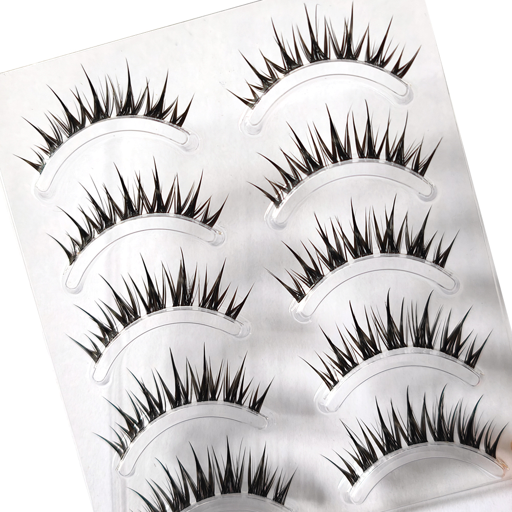 5 Pairs Natural Cat Eye False  - Eyelash Extension Cat Eye Wispy ulasan dan harga