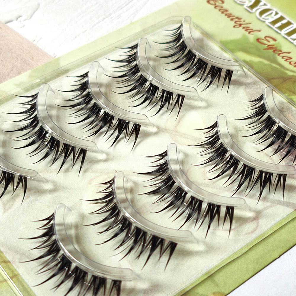 5 Pairs Natural Cat Eye False  - Eyelash Extension Cat Eye Wispy ulasan dan harga