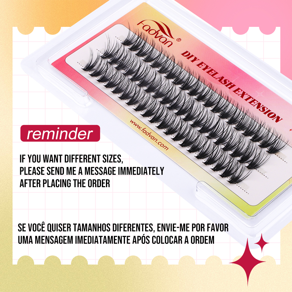 FADVAN 3 Rows C Curl 10D/20D/3 - Eyelash Extension Permanent ulasan dan harga