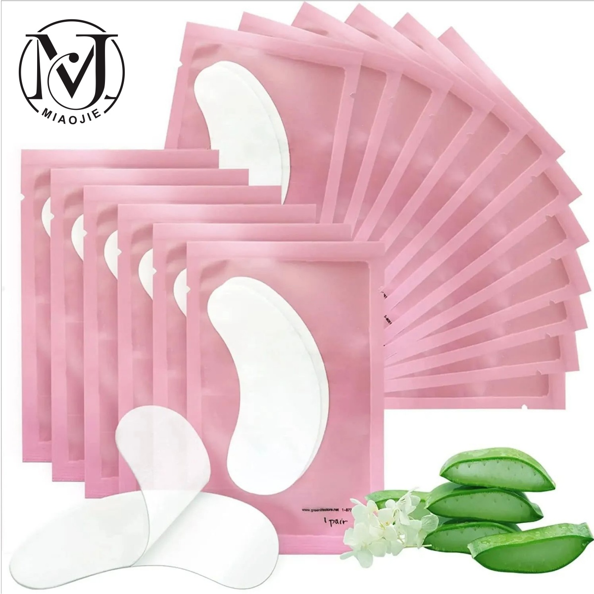 MJ 100 Pairs Eye Pad Eyelash P - Lash Mapping Sticker ulasan dan harga