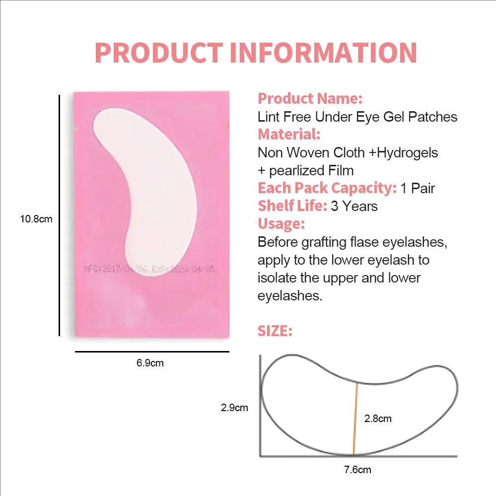 MJ 100 Pairs Eye Pad Eyelash P - Lash Mapping Sticker ulasan dan harga