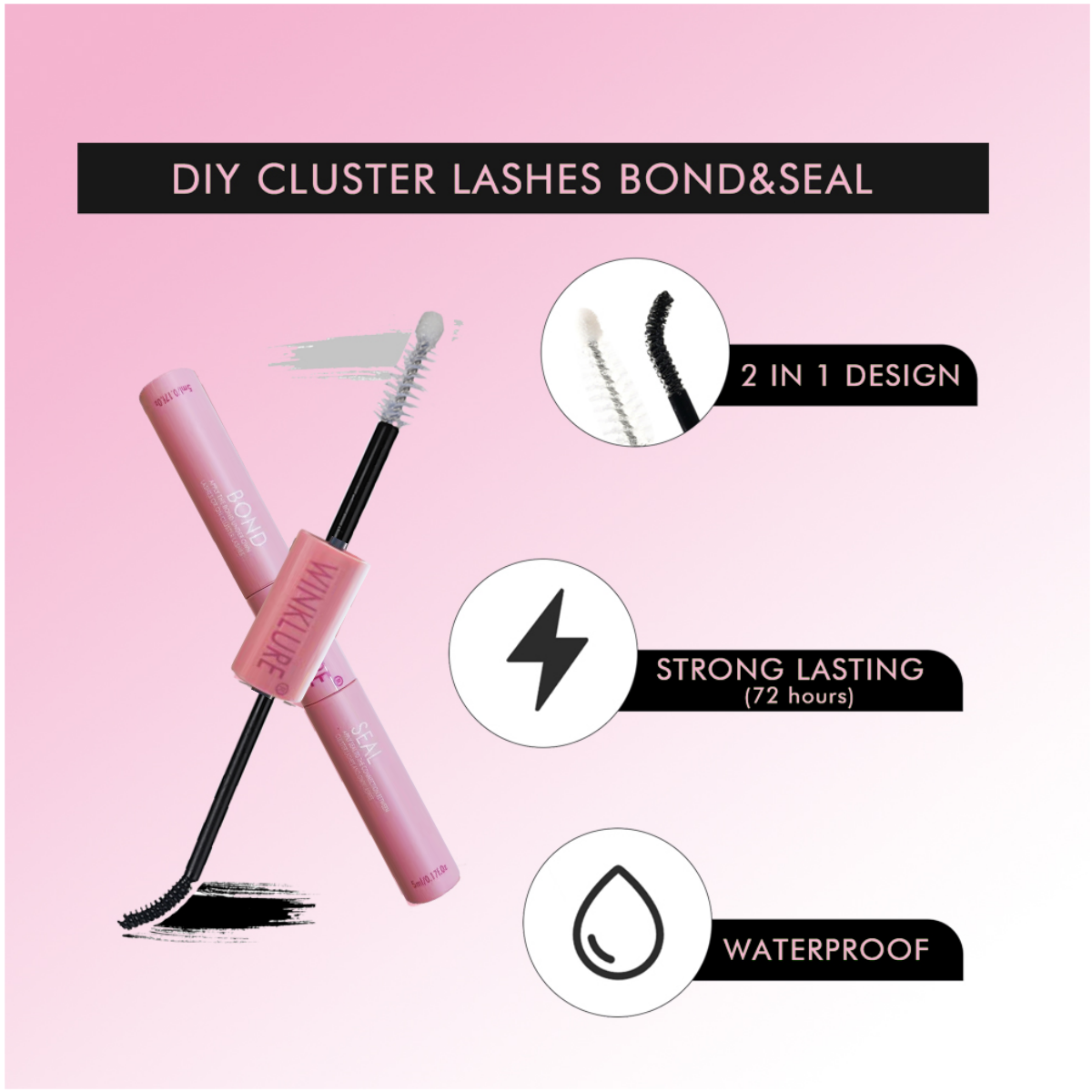 WINKLURE Fluffy Lash Clusters  - Eyelash Extension Volume Lashes ulasan dan harga