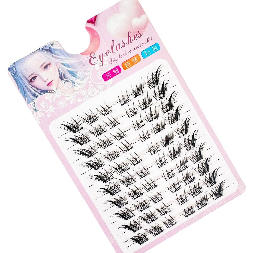 3D Cat Eye Clusters Lashes Man - Eyelash Extension Cat Eye Wispy ulasan dan harga