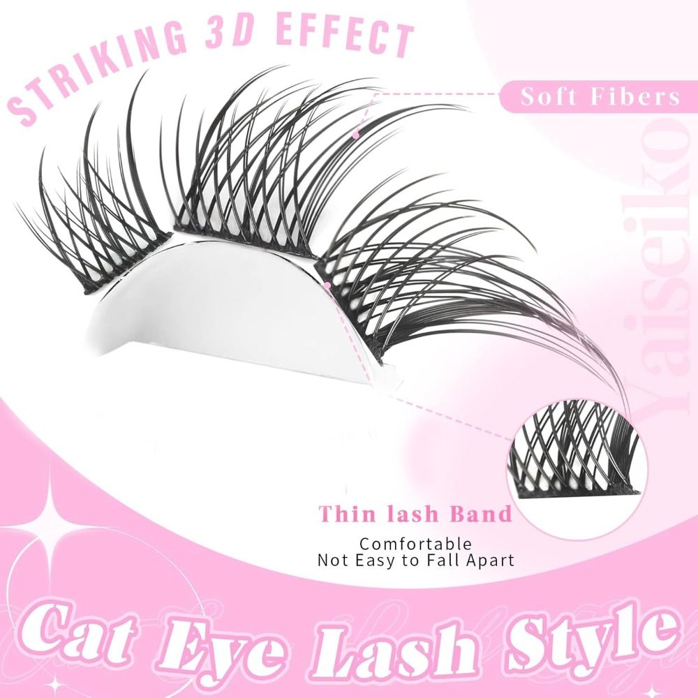 New 3D Cat Eye Self Adhesive L - Eyelash Extension Cat Eye Wispy ulasan dan harga