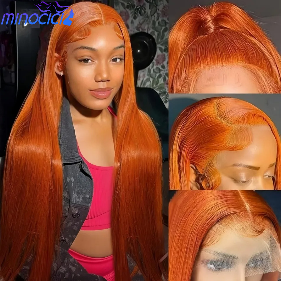 Ginger Orange Straight 13X6 Hd - Eyelash Extension Natural Look ulasan dan harga