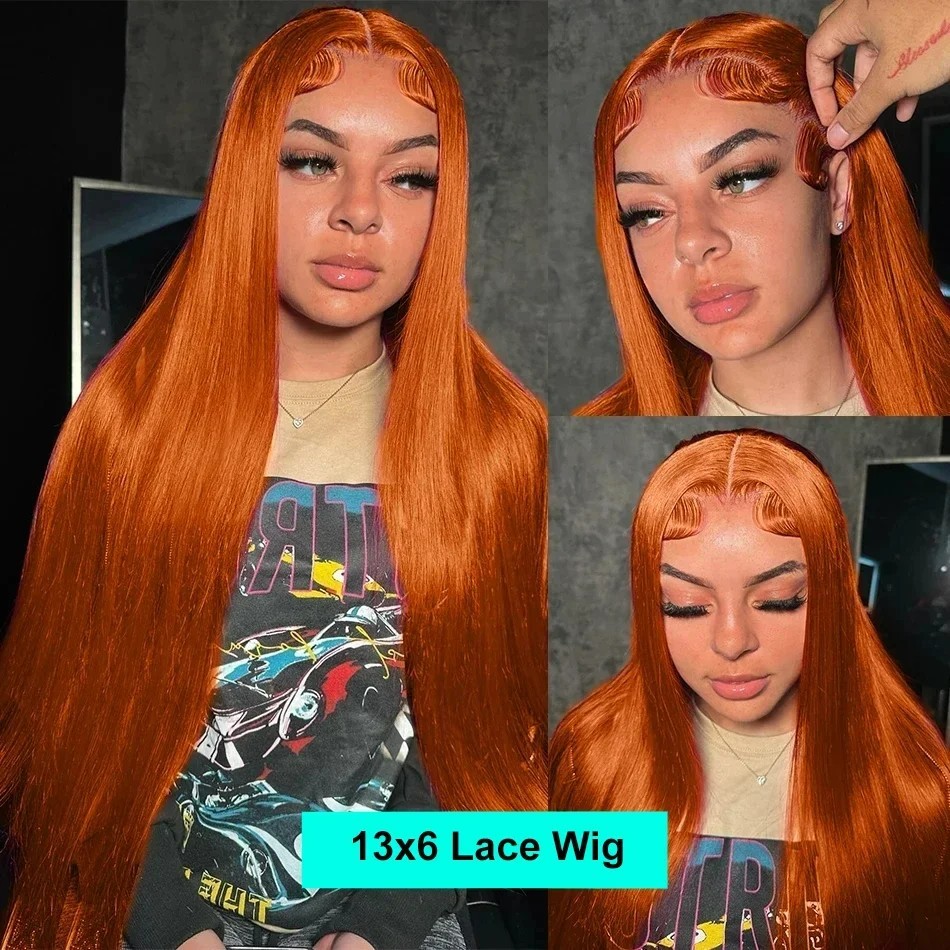 Ginger Orange Straight 13X6 Hd - Eyelash Extension Natural Look ulasan dan harga