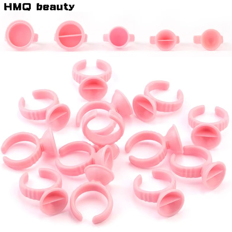 100pcs Disposable Glue Rings P - Eyelash Extension Permanent ulasan dan harga