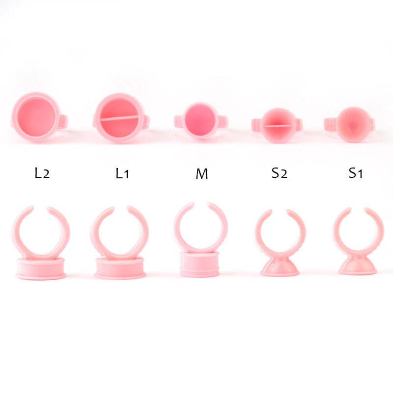 100pcs Disposable Glue Rings P - Eyelash Extension Permanent ulasan dan harga